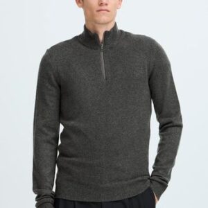 Casual Friday Grey 1/4 Zip Jumper