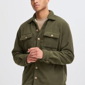 Blend Green Fleece Lined Shacket