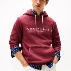 Tommy Hilfiger Burgundy Logo Hoody MW0MW11599XTW