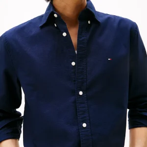 Tommy Hilfiger Regular Fit Navy Button Down Collar Oxford Shirt MW0MW357740G0