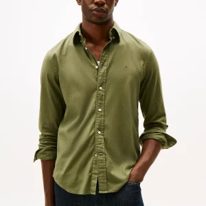 Tommy Hilfiger Green Flex Flannel Shirt MW0MW40469PLI