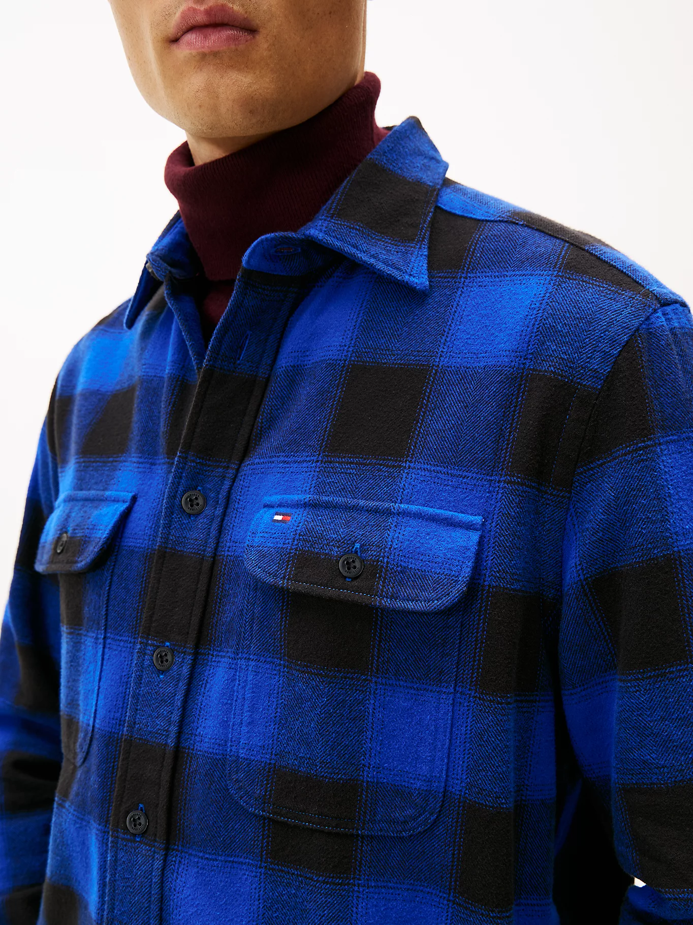 Tommy Hilfiger Relaxed Fit Flannel Overshirt - Image 3