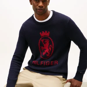 Tommy Hilfiger Navy Crest Jumper MW0MW40841DW5