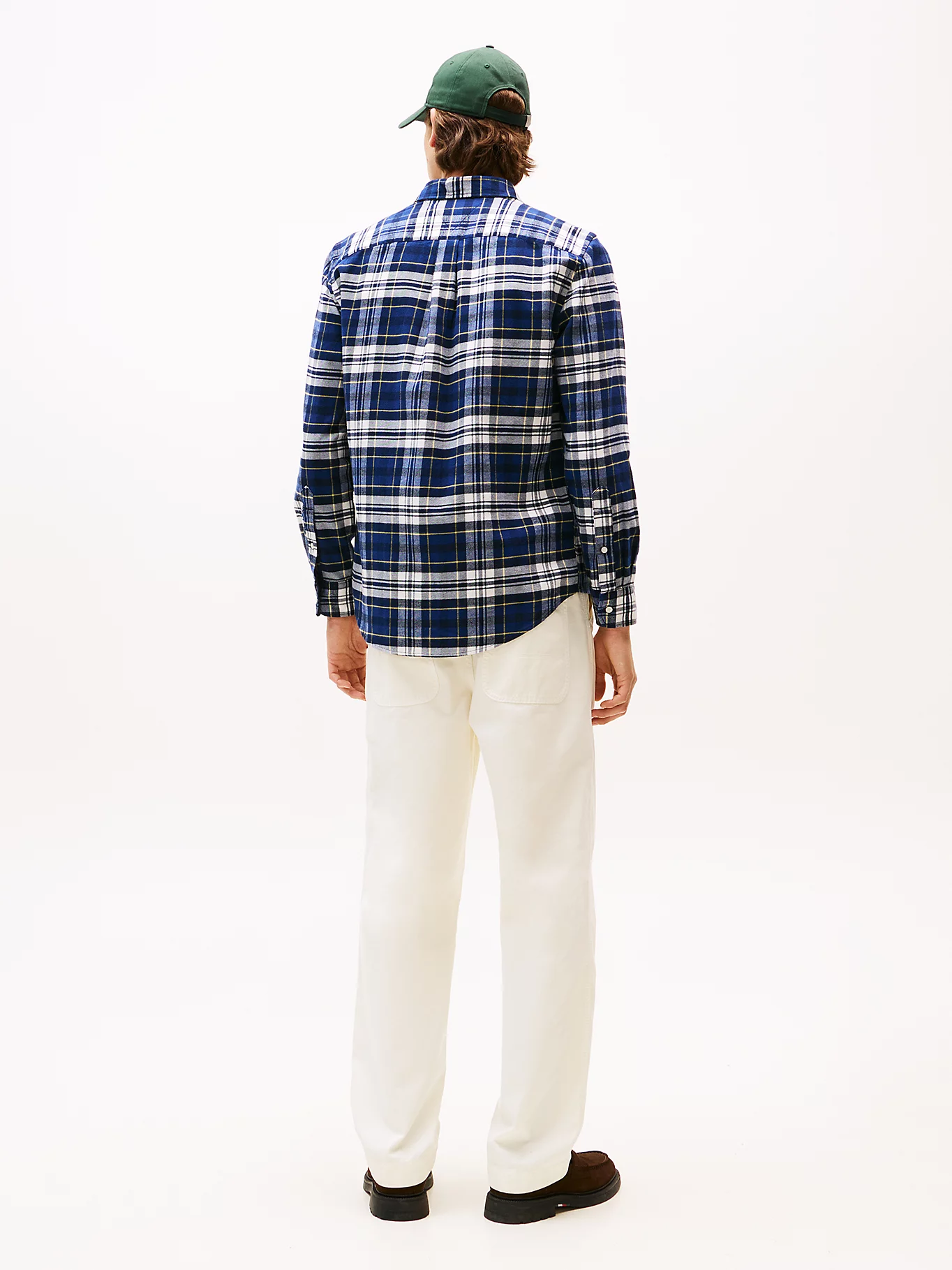 Tommy Hilfiger Blue Flannel Check Shirt MW0MW413450MS - Image 4