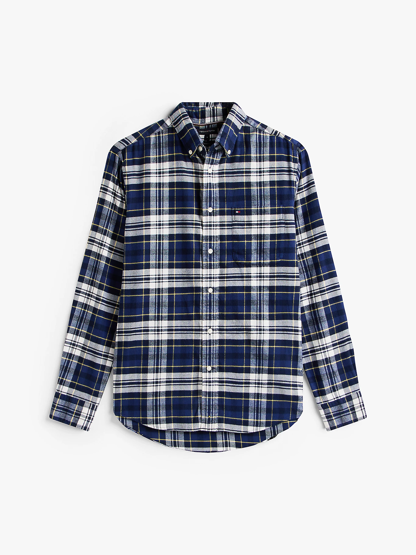 Tommy Hilfiger Blue Flannel Check Shirt MW0MW413450MS - Image 5