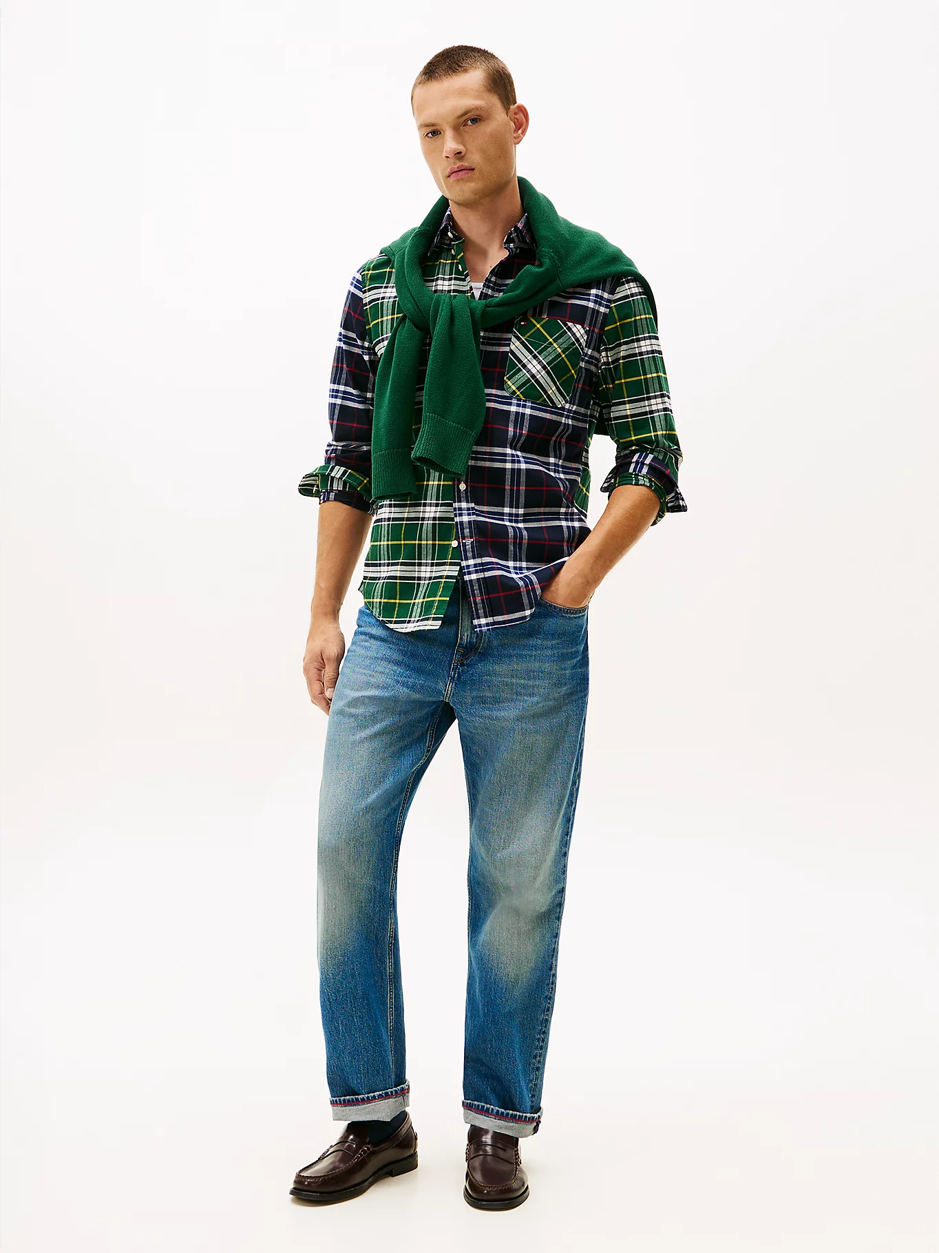 Tommy Hilfiger Contrast Check Oxford Shirt - Image 2