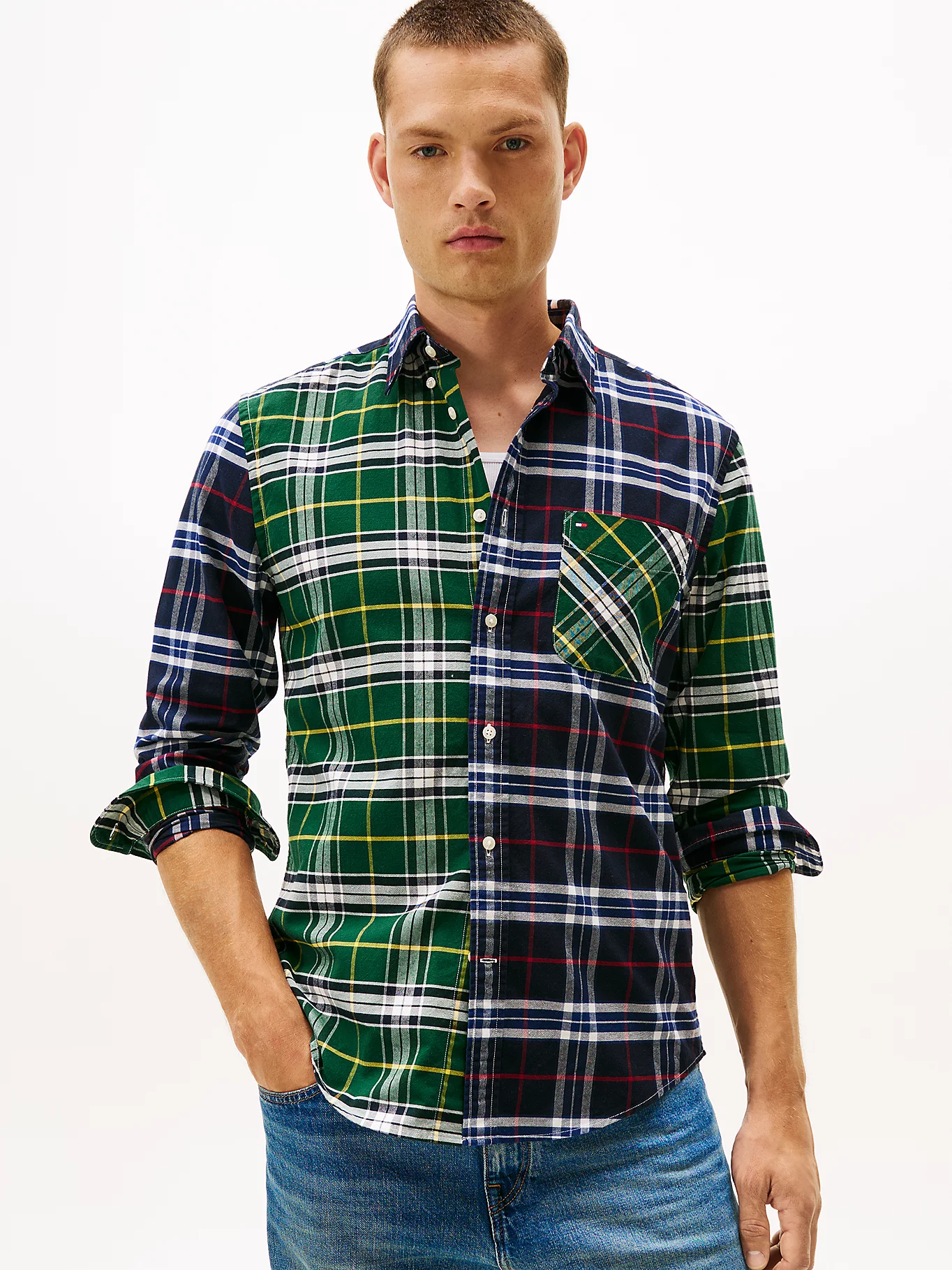 Tommy Hilfiger Contrast Check Oxford Shirt