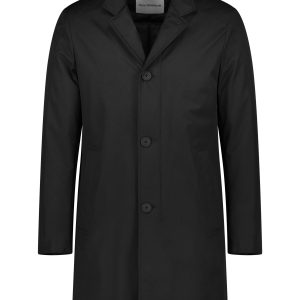 Roy Robson Black Quilted Over Coat