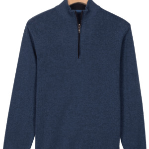 Baileys Blue Cotton 1/4 Zip