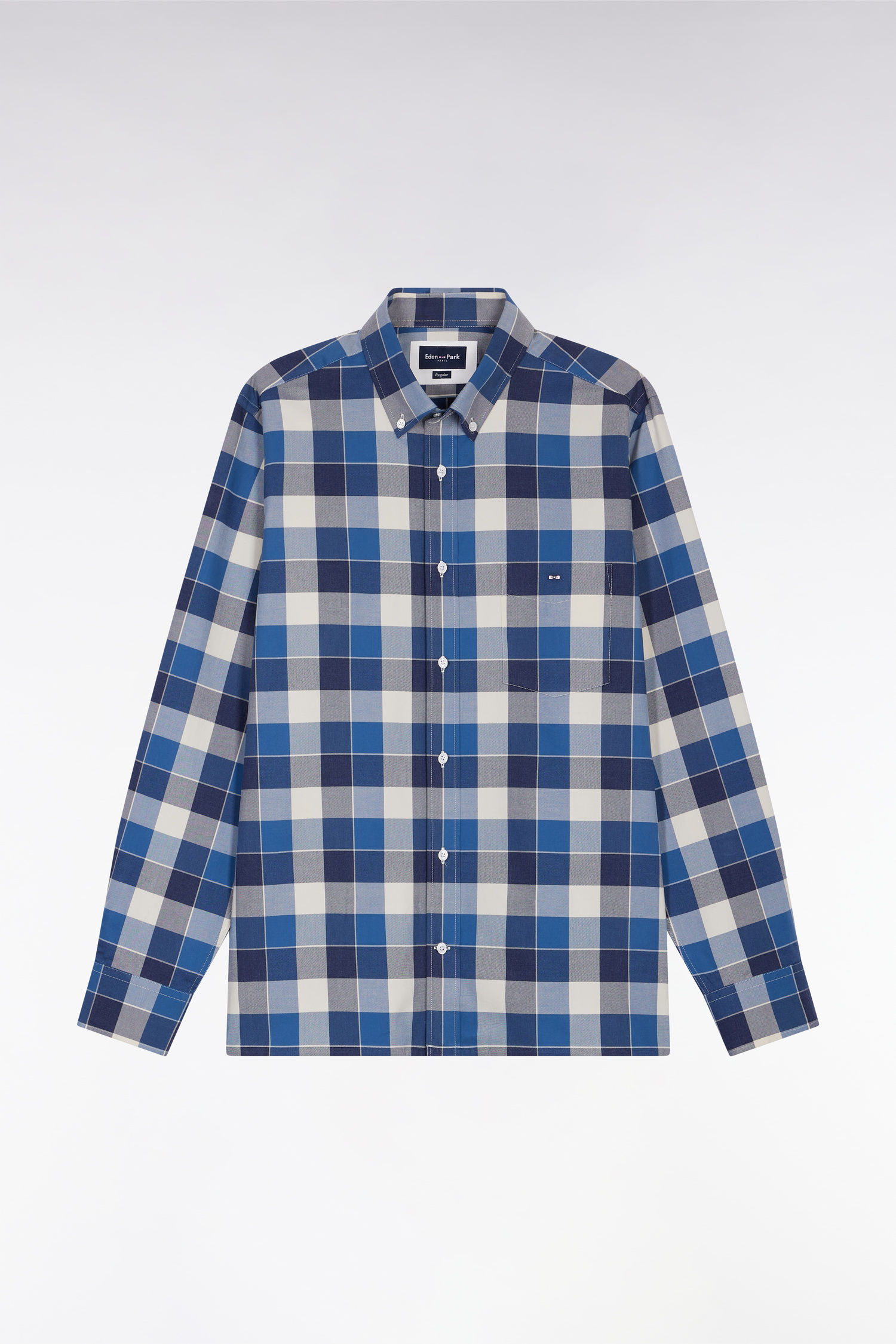 Eden Park Blue Check Shirt H25CHECL0012 - Image 5