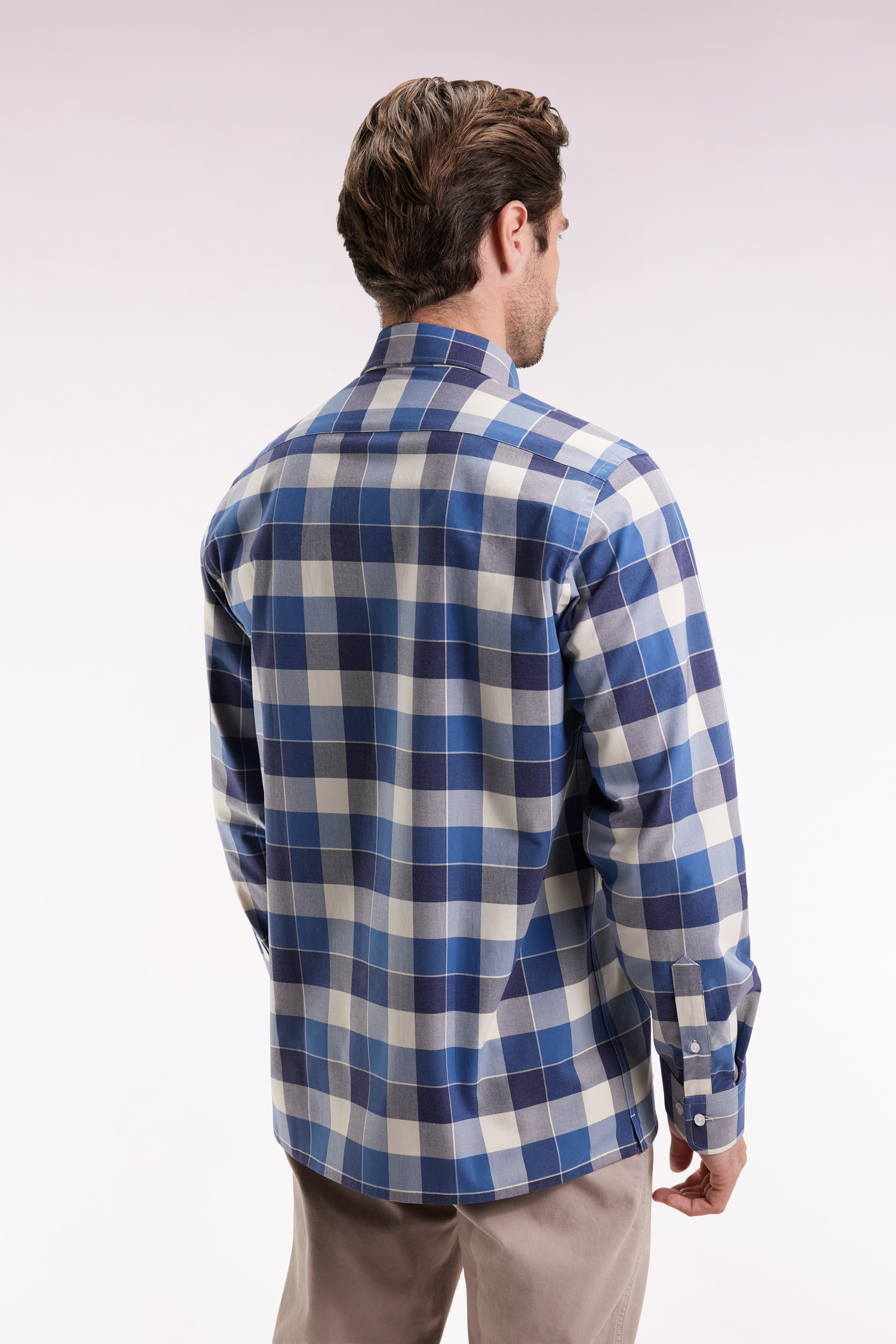 Eden Park Blue Check Shirt H25CHECL0012 - Image 4