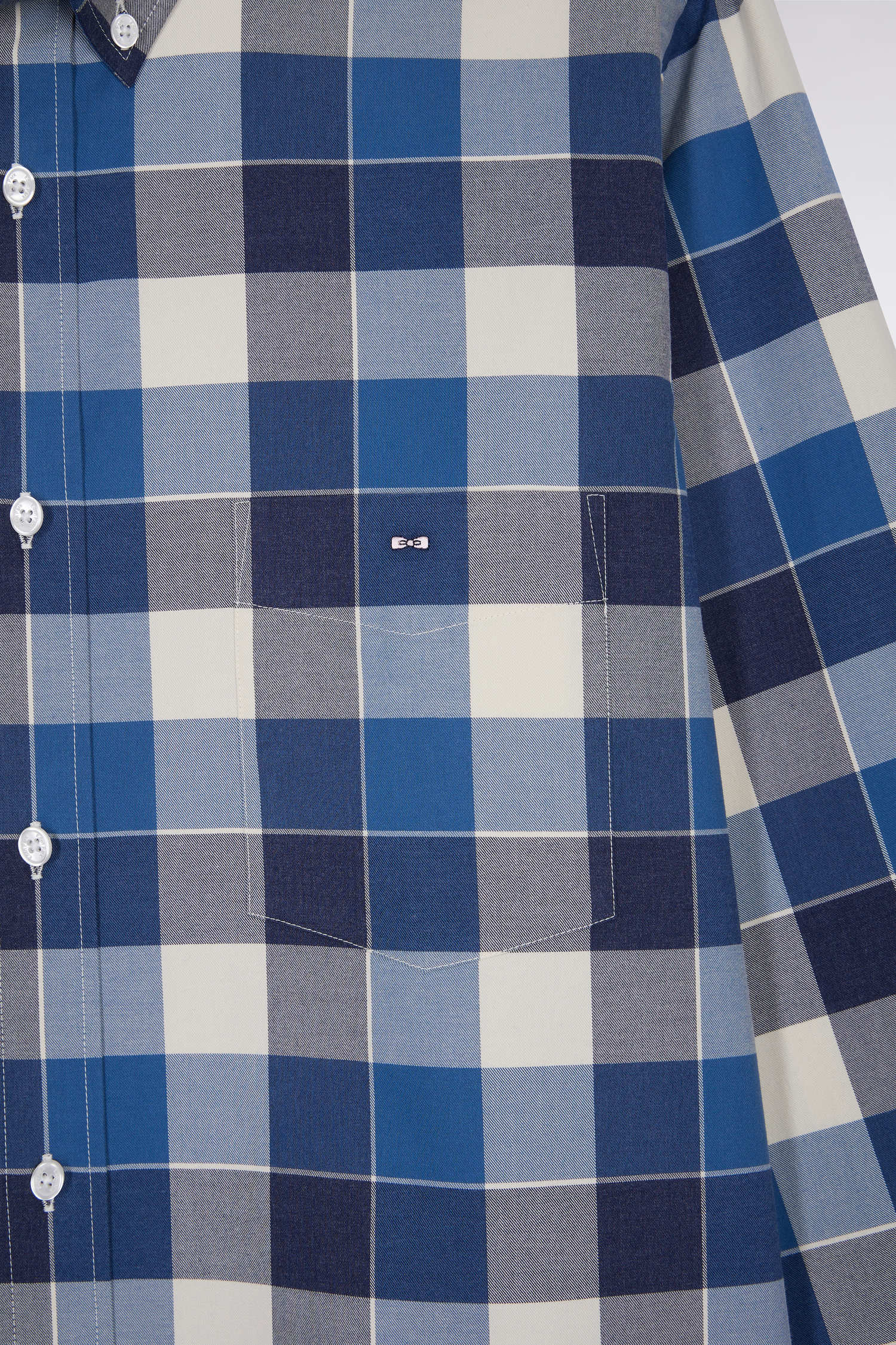 Eden Park Blue Check Shirt H25CHECL0012 - Image 3