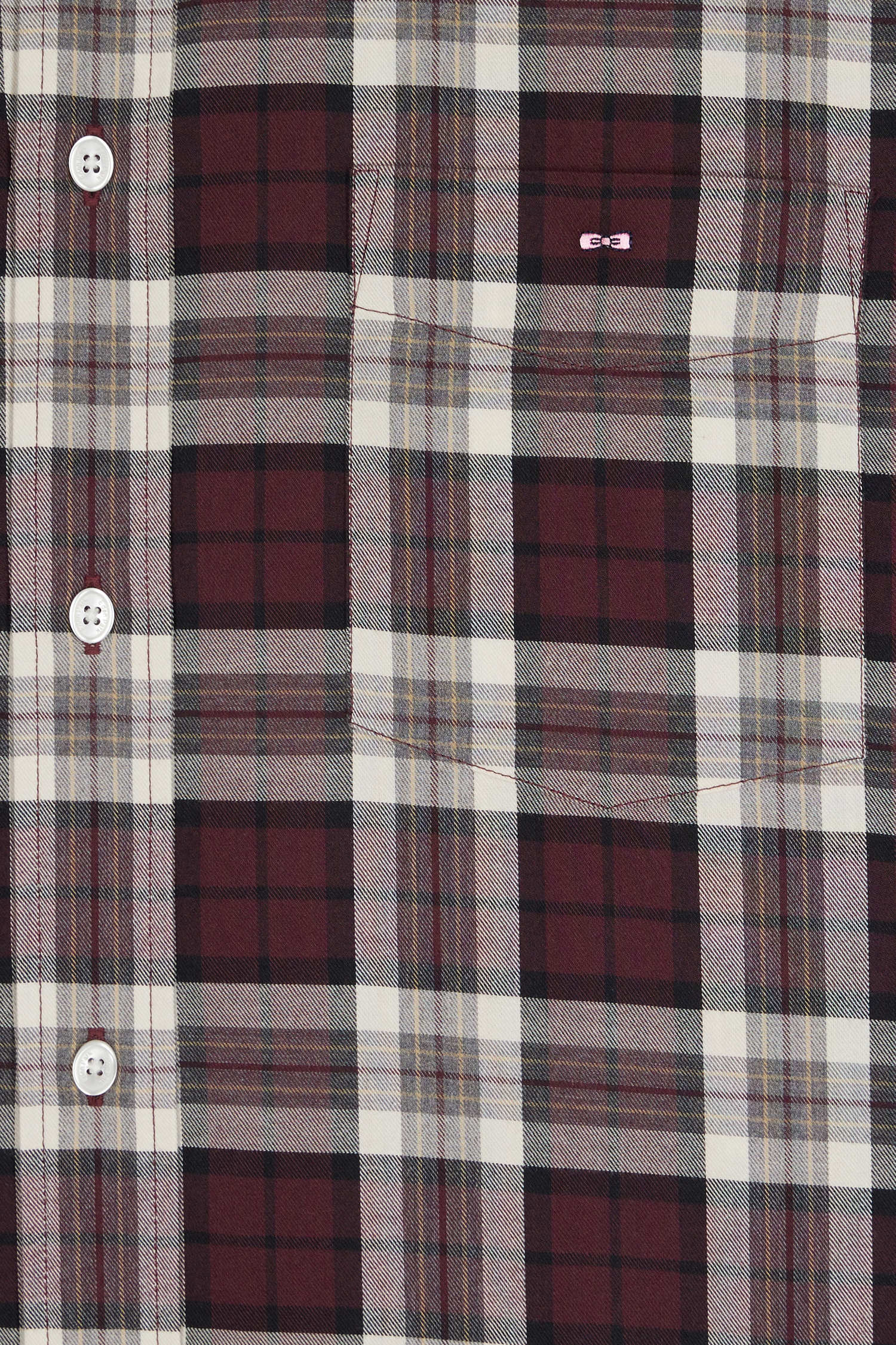 Eden Park Burgundy Check Shirt H25CHECL0039 - Image 5