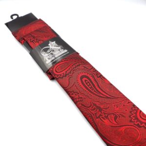Knightsbridge Red Paisley Tie & Hankie Set