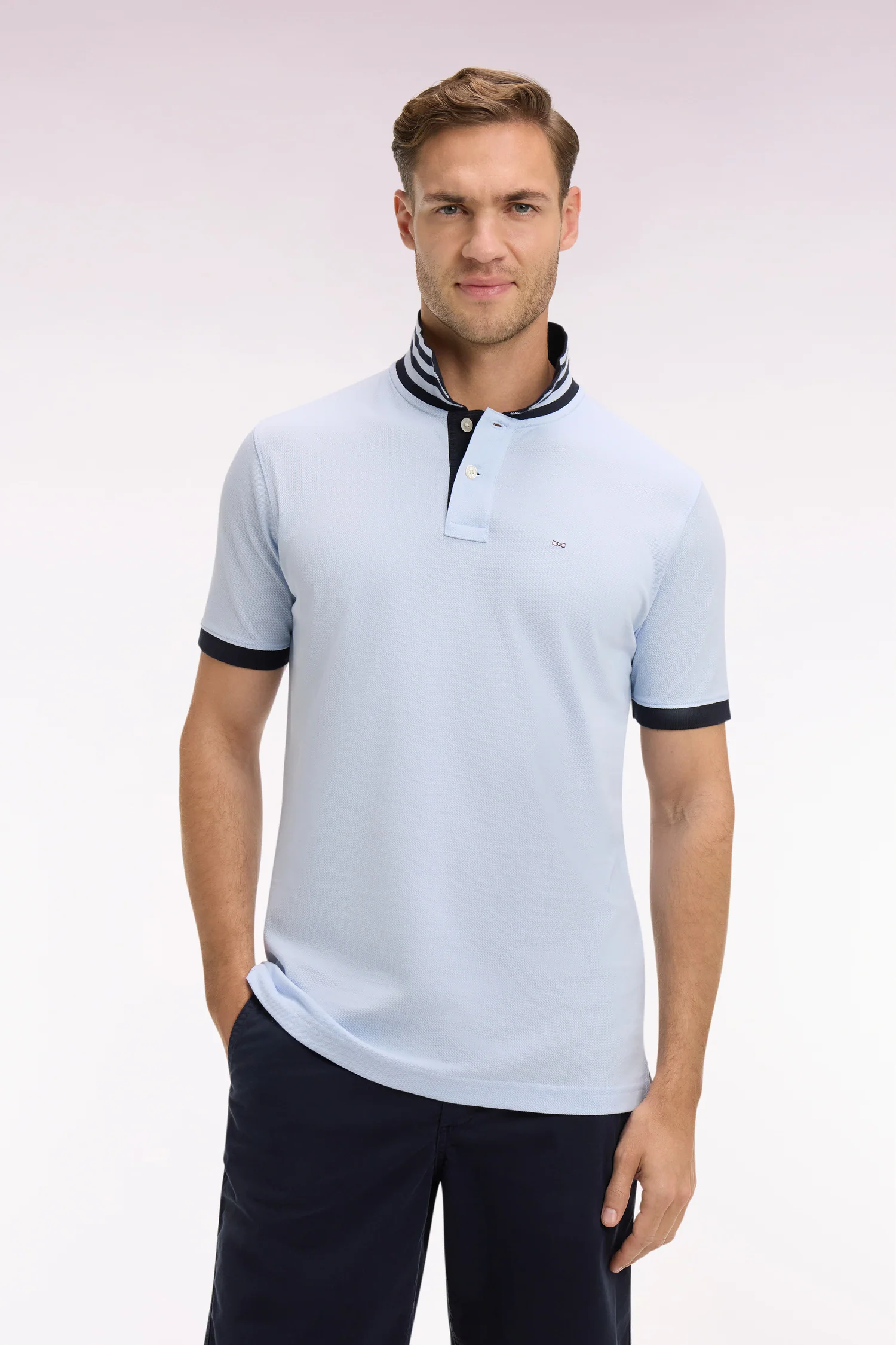 Eden Park Blue Captain Polo Shirt