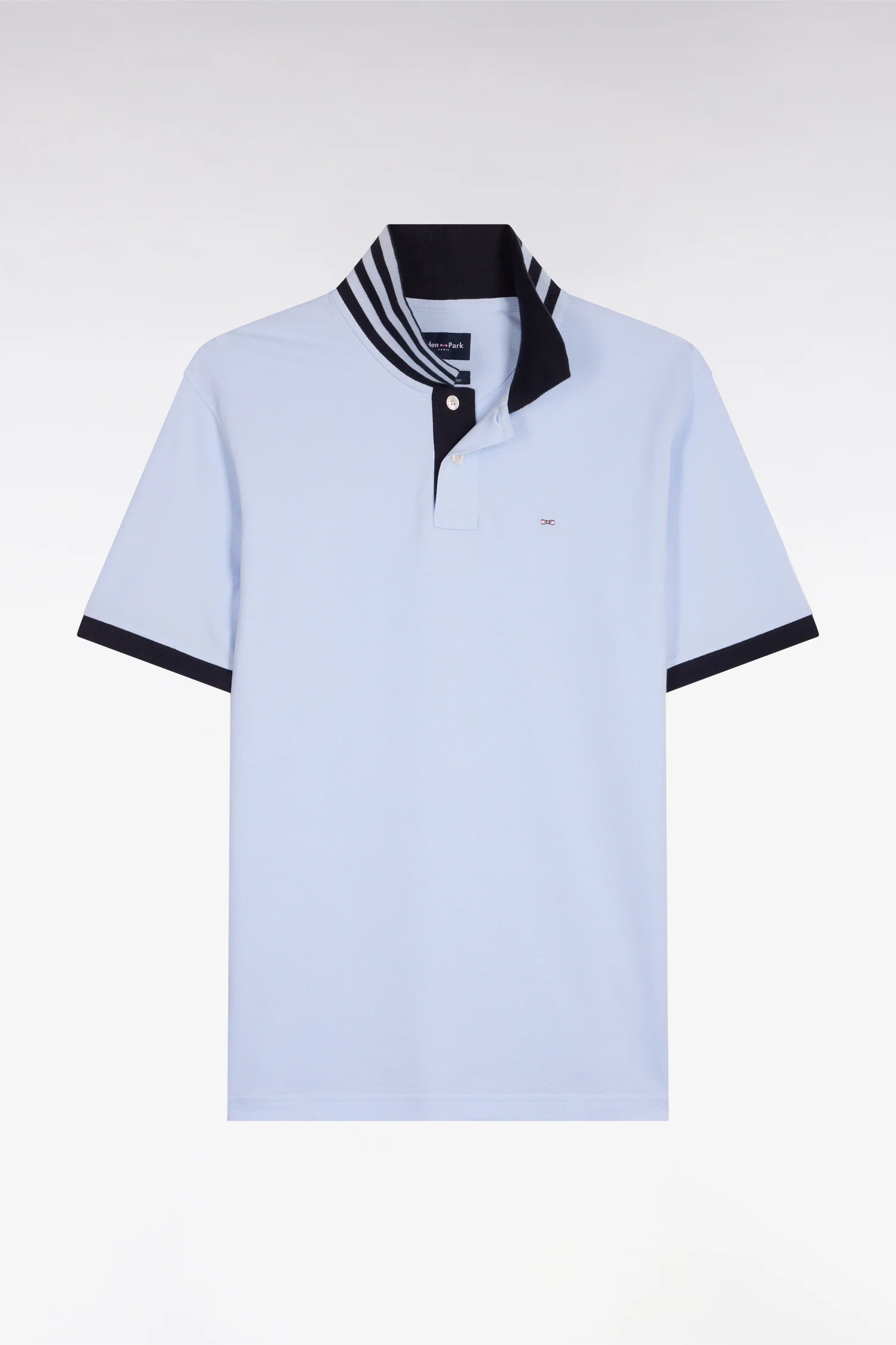Eden Park Blue Captain Polo Shirt - Image 6