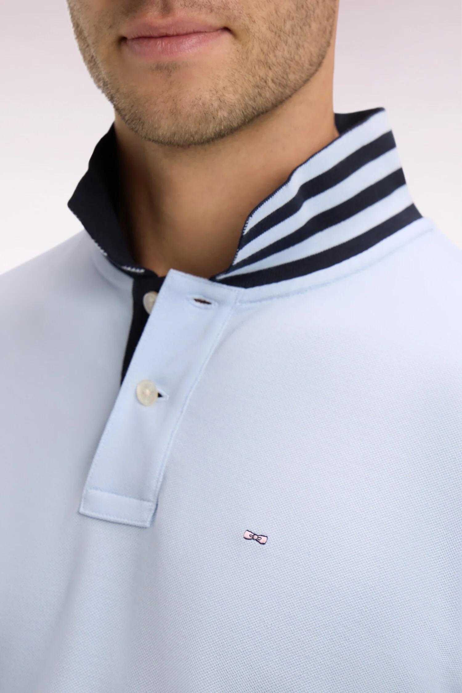 Eden Park Blue Captain Polo Shirt - Image 3