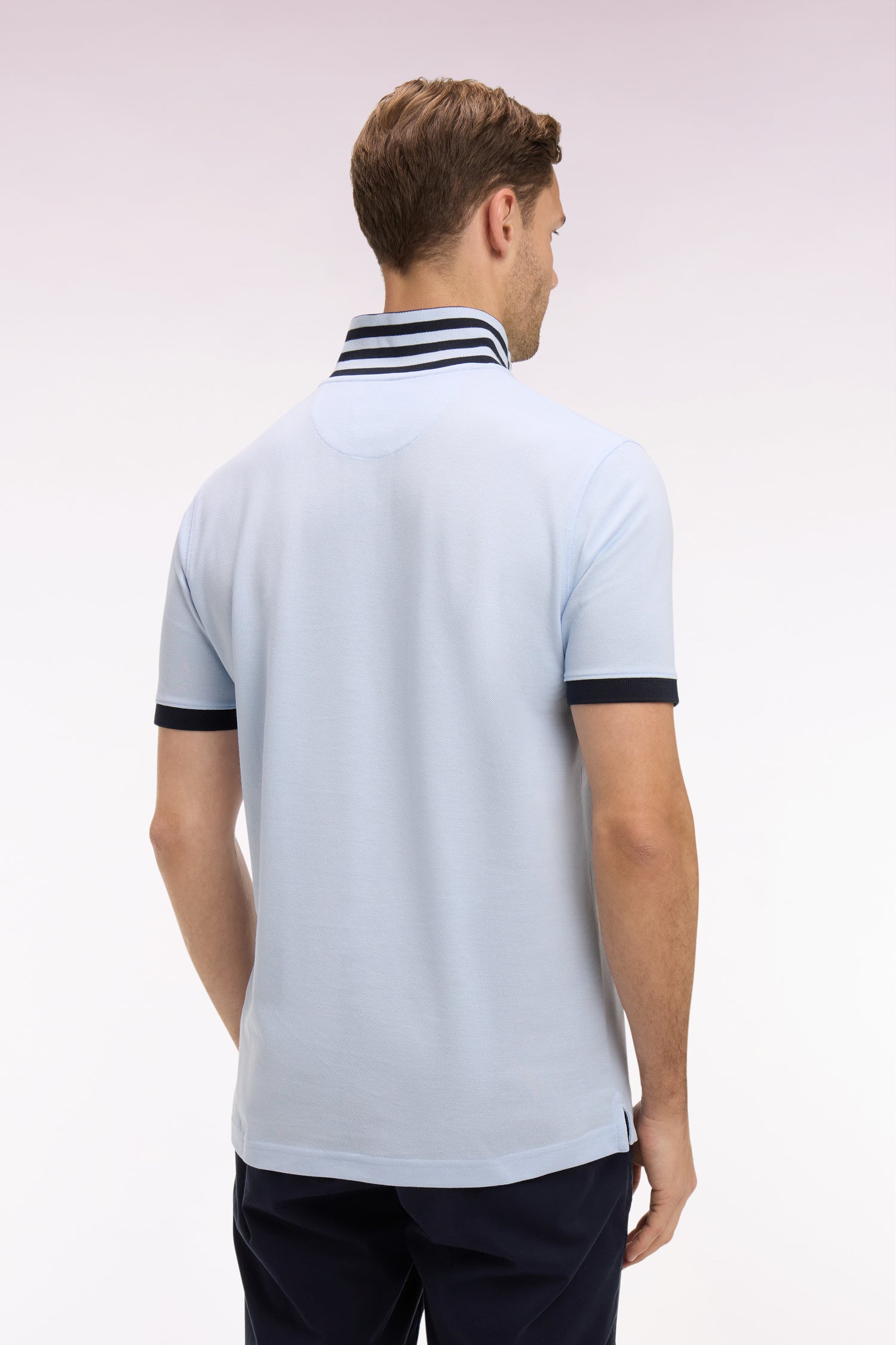 Eden Park Blue Captain Polo Shirt - Image 4