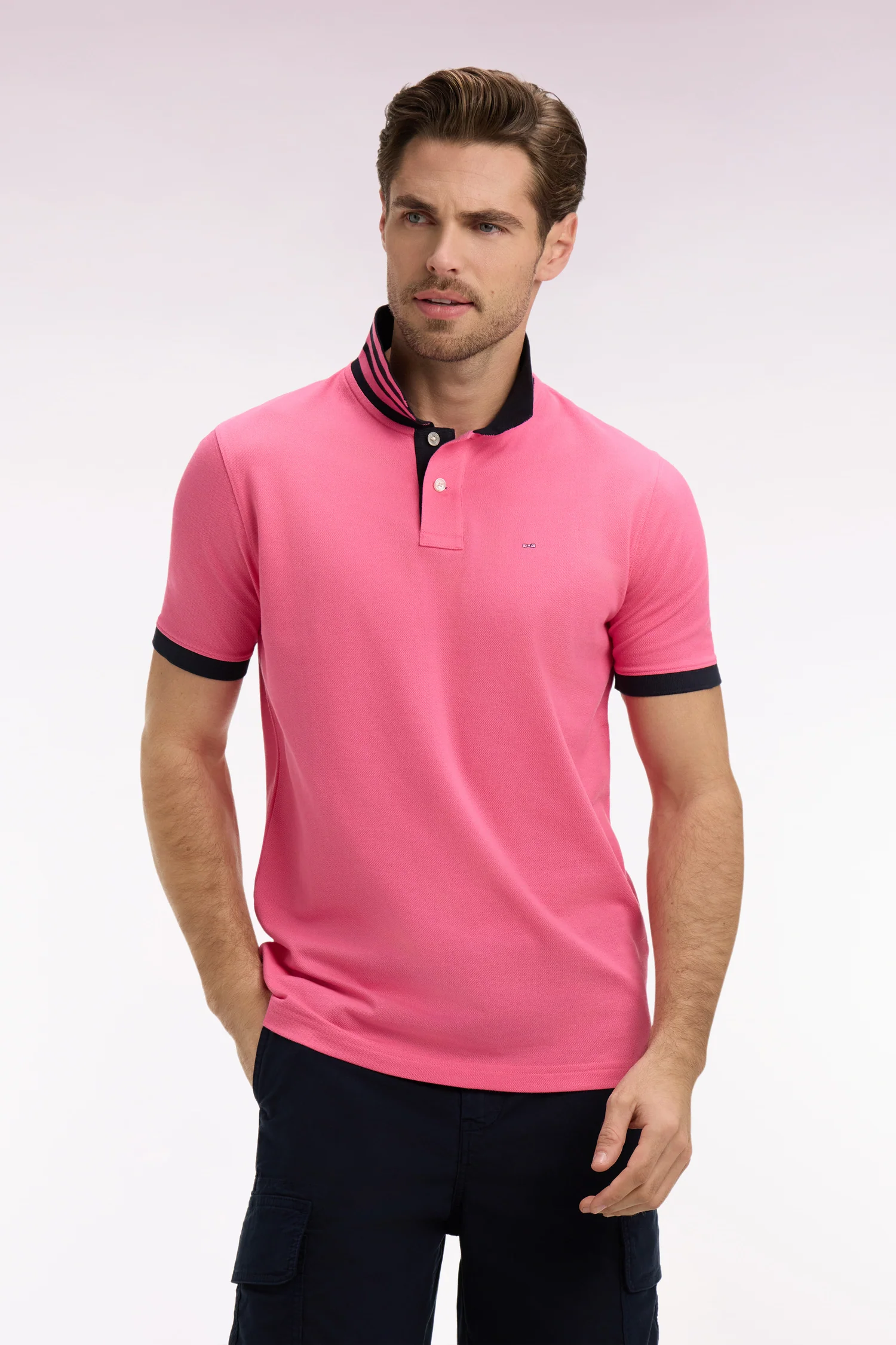Eden Park Pink Captain Polo Shirt