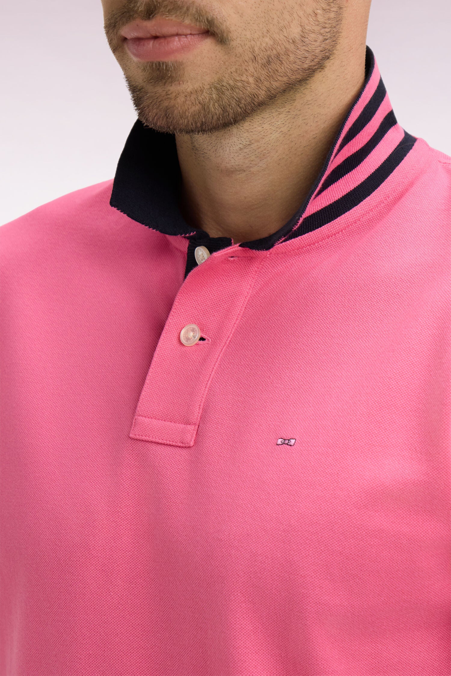 Eden Park Pink Captain Polo Shirt - Image 2
