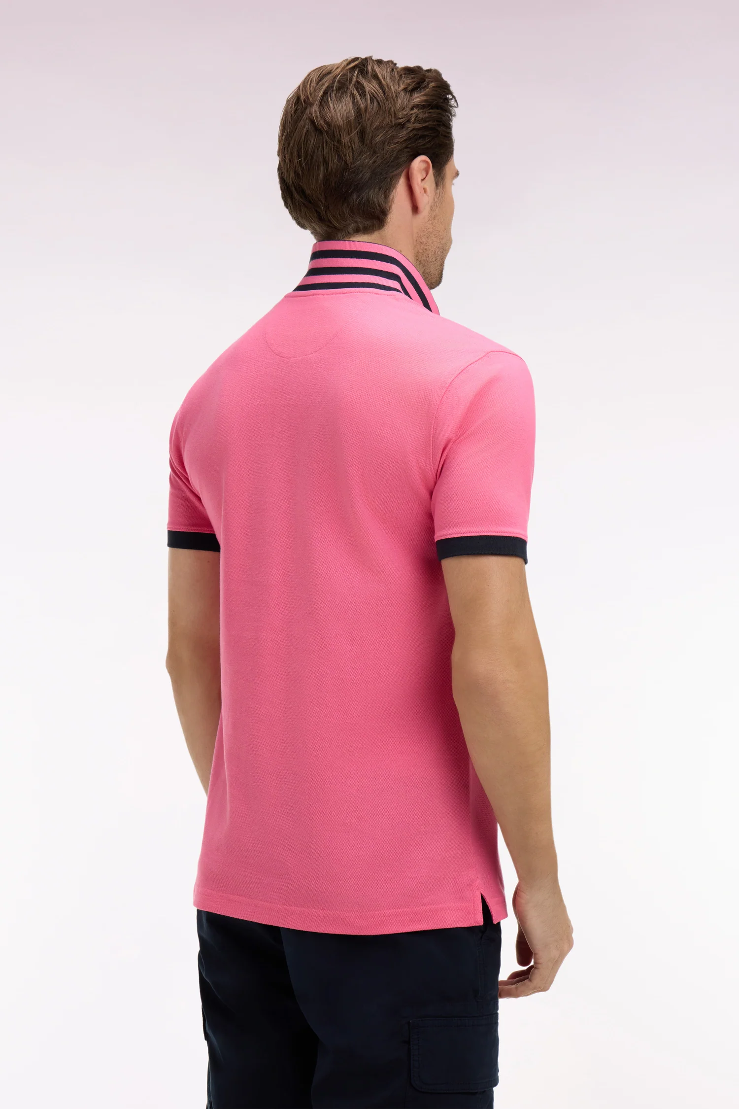 Eden Park Pink Captain Polo Shirt - Image 3