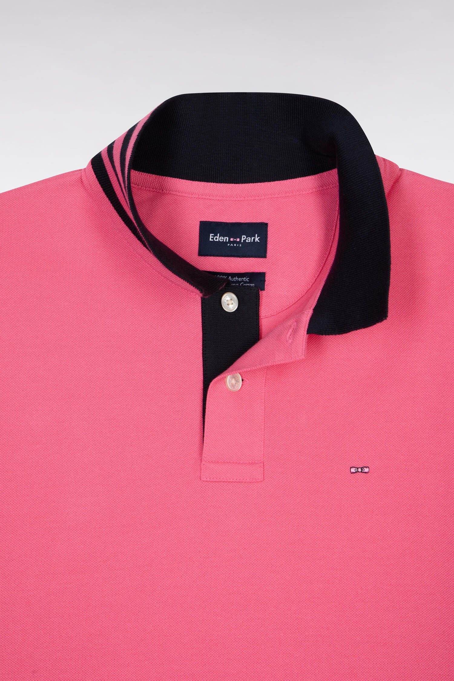 Eden Park Pink Captain Polo Shirt - Image 4