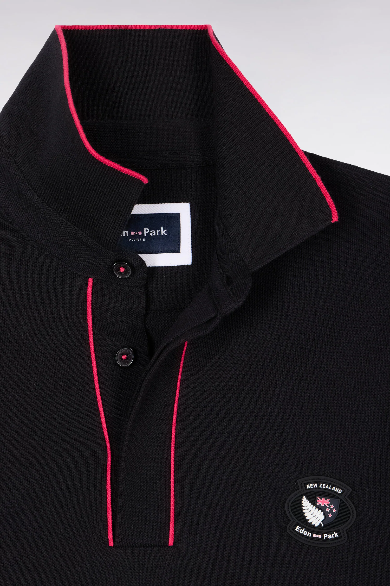 Eden Park Black New Zealand Polo Shirt - Image 3