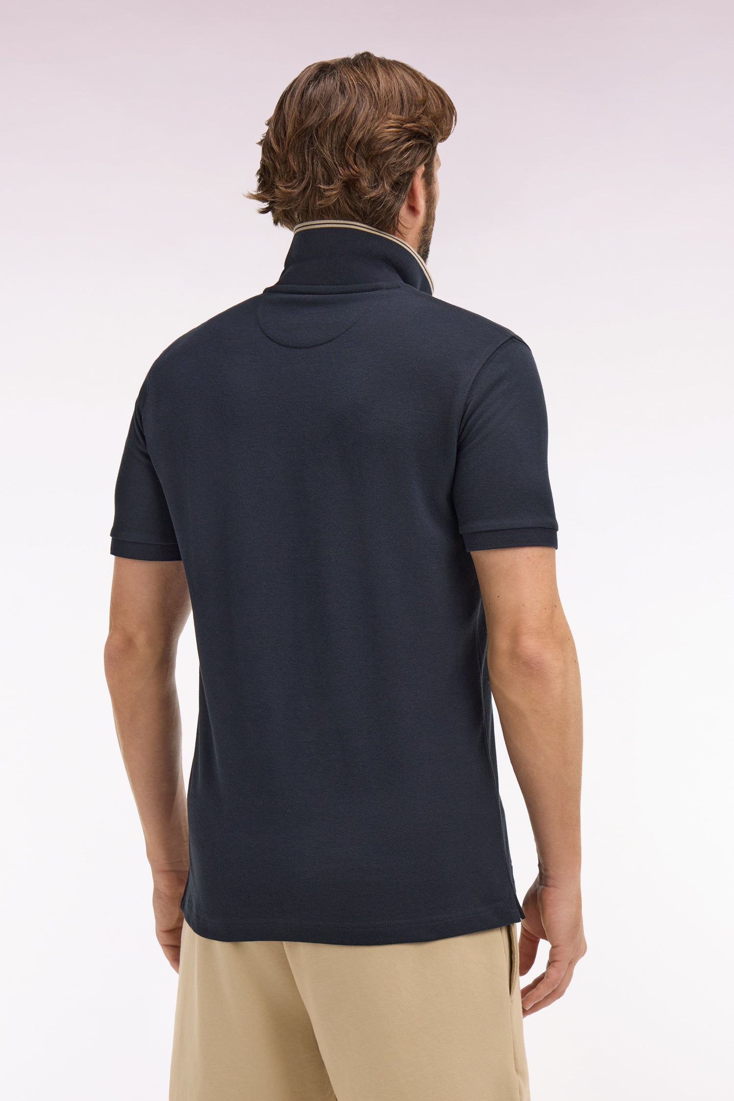 Eden Park Navy Polo with Large Crest - Image 5
