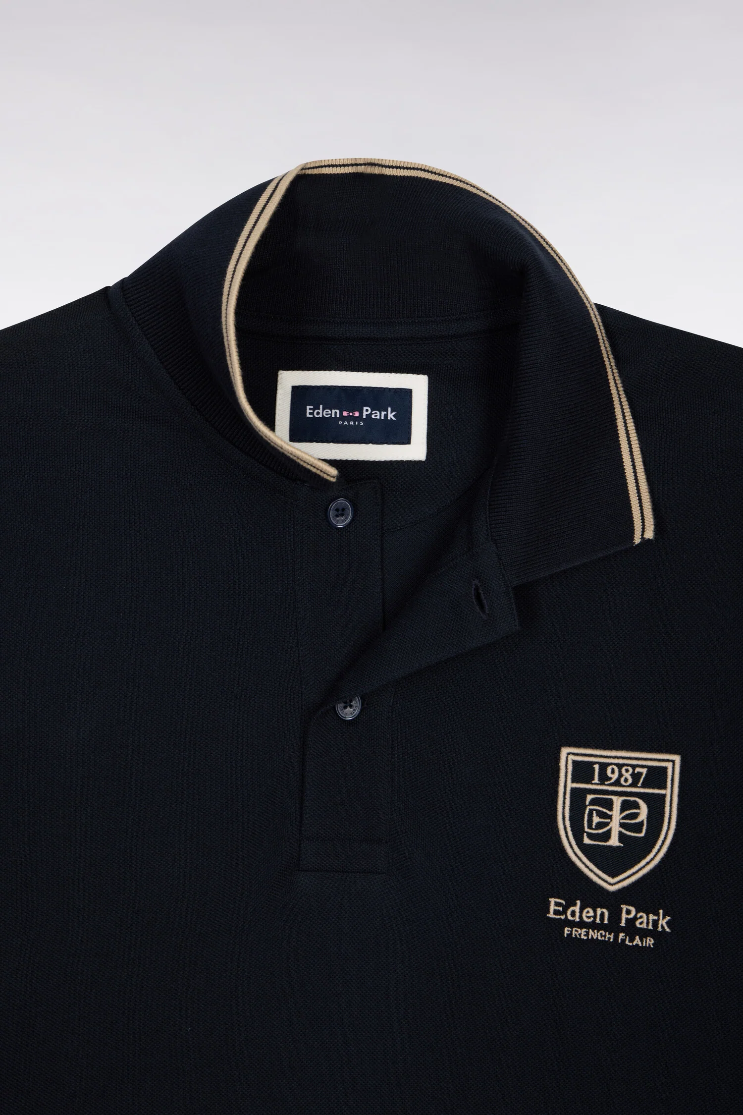 Eden Park Navy Polo with Large Crest - Image 6
