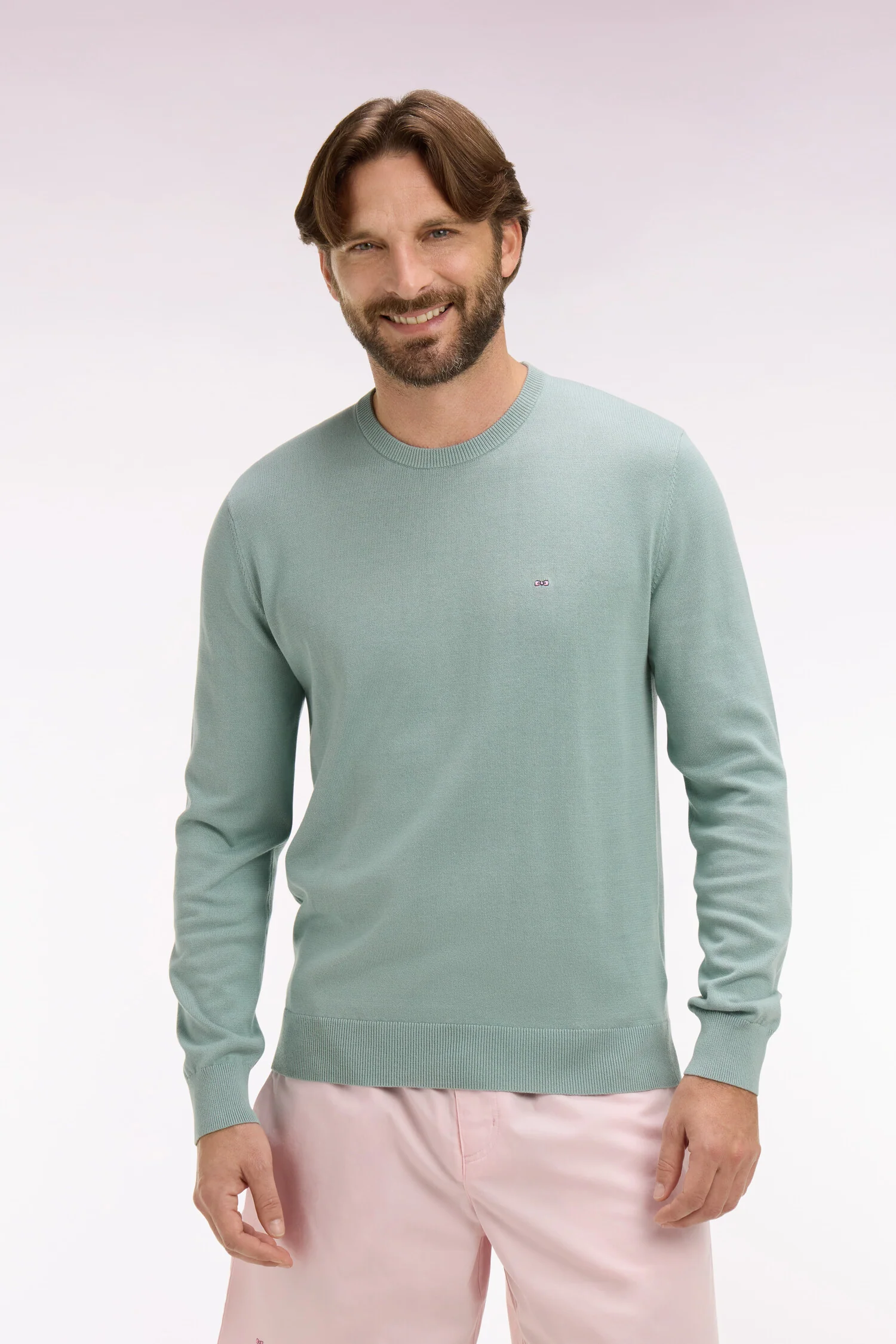 Eden Park Light Green Crew Neck Jumper