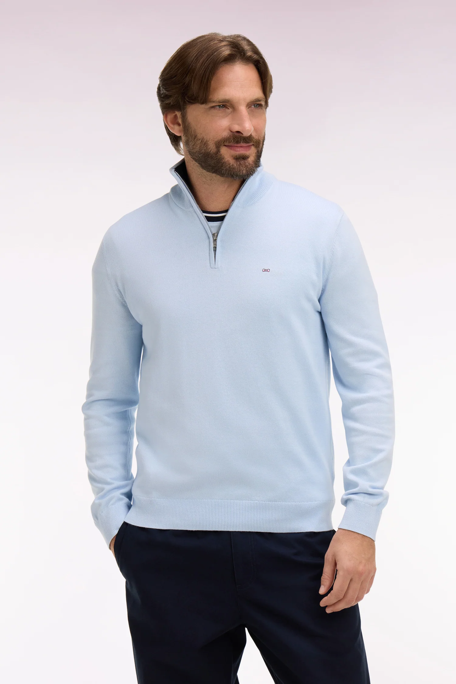 Eden Park Light Blue 1/4 Zip - Image 2