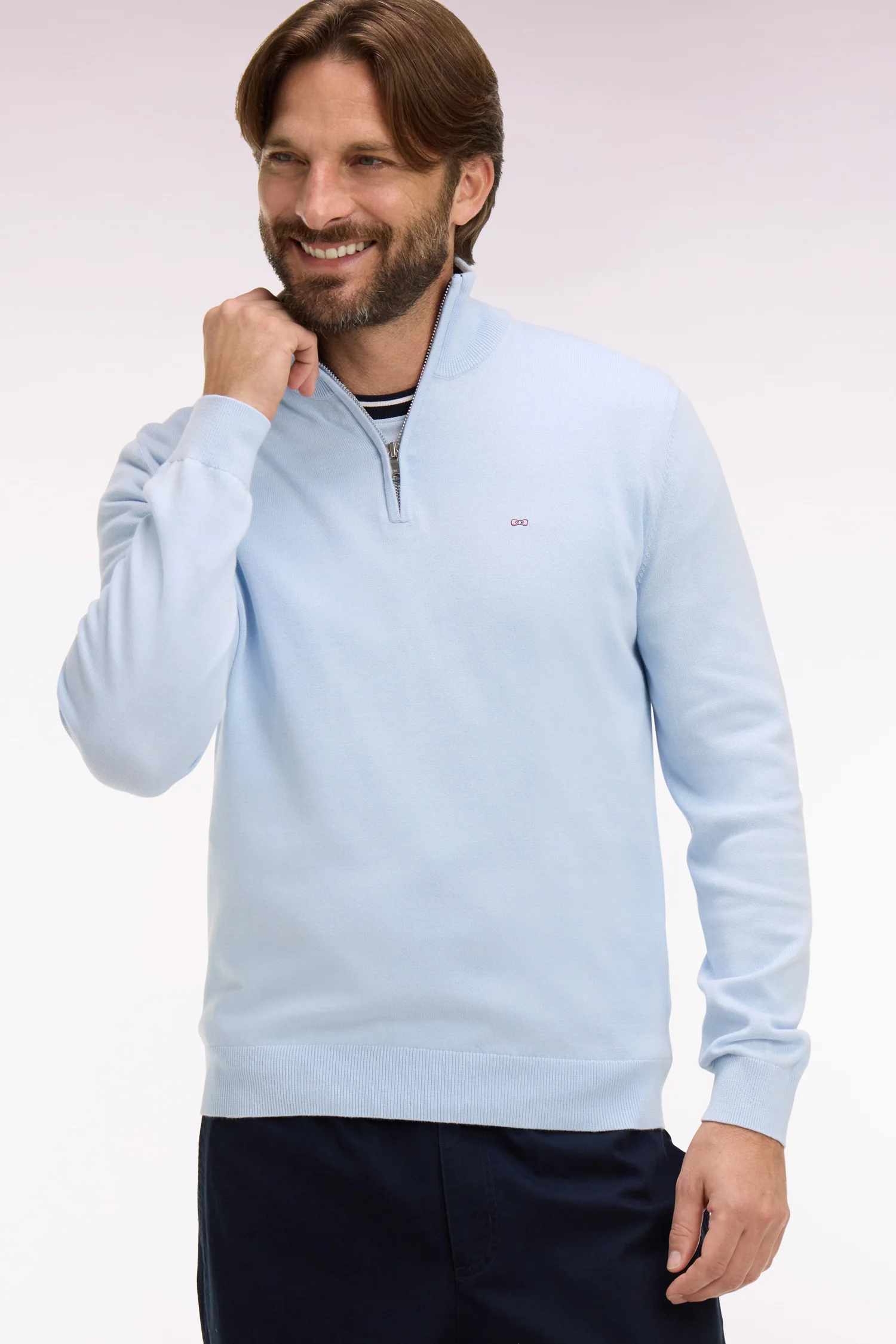 Eden Park Light Blue 1/4 Zip