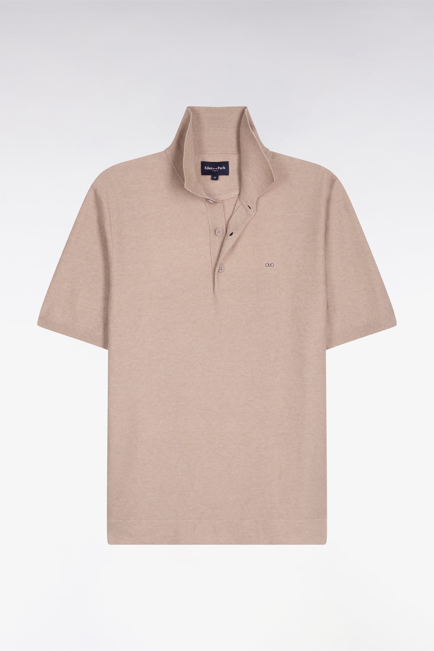 Eden Park Polo Shirt in Beige Cotton and Lyocell blend - Image 6