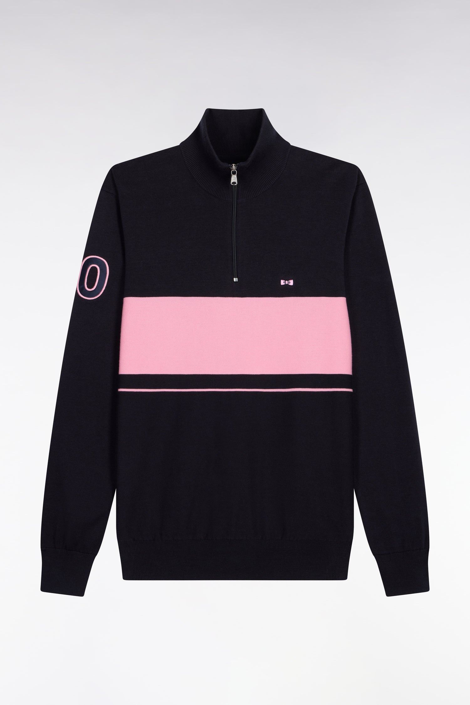 Eden Park Navy and Pink 1/4 Zip - Image 5