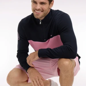 Eden Park Navy and Pink 1/4 Zip