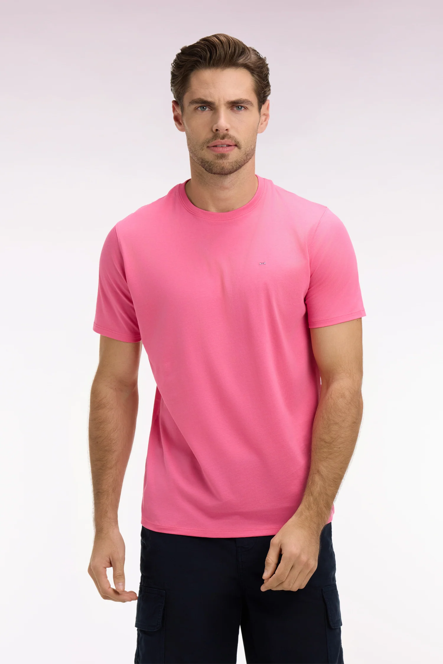 Eden Park Pink Pima Cotton T-Shirt - Image 2
