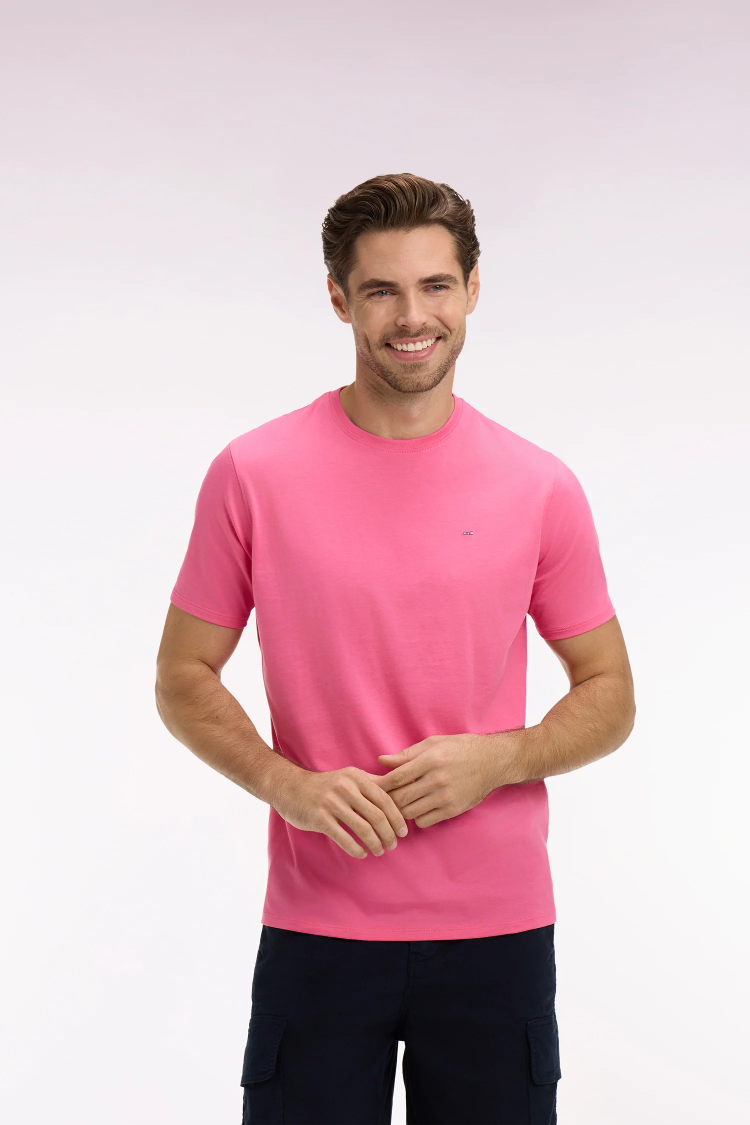 Eden Park Pink Pima Cotton T-Shirt