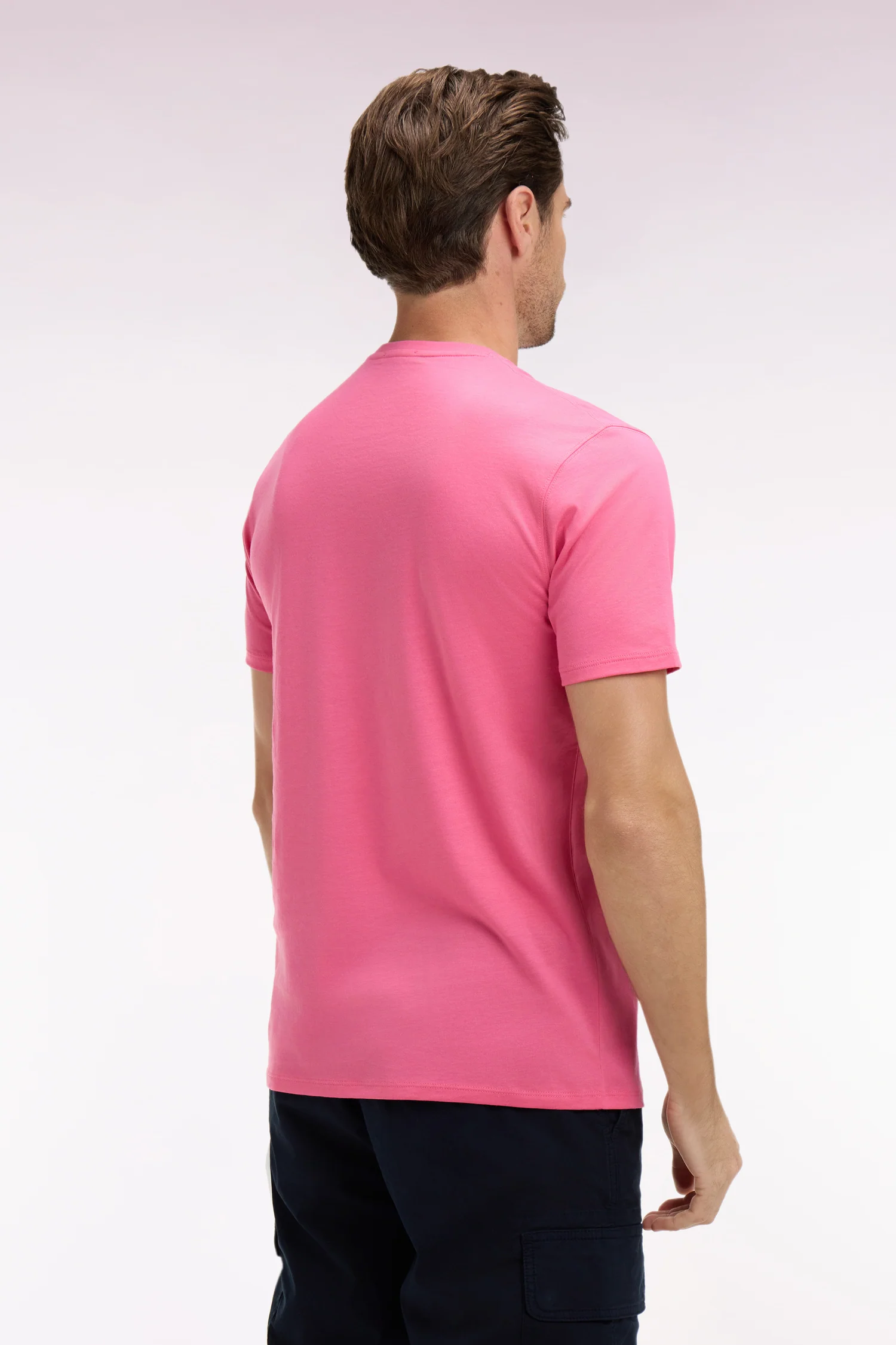 Eden Park Pink Pima Cotton T-Shirt - Image 3