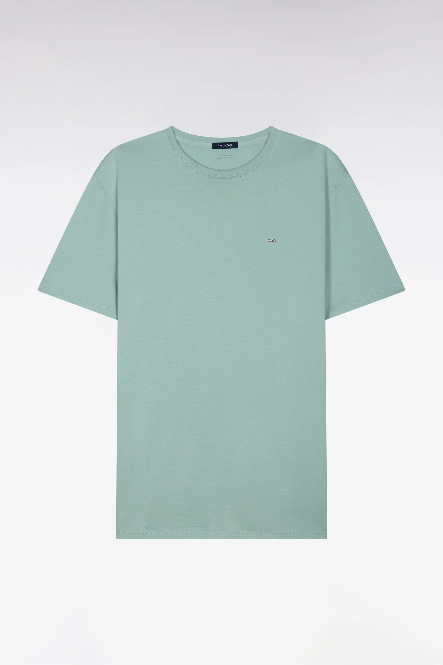 Eden Park Light Green Pima Cotton T-Shirt - Image 6