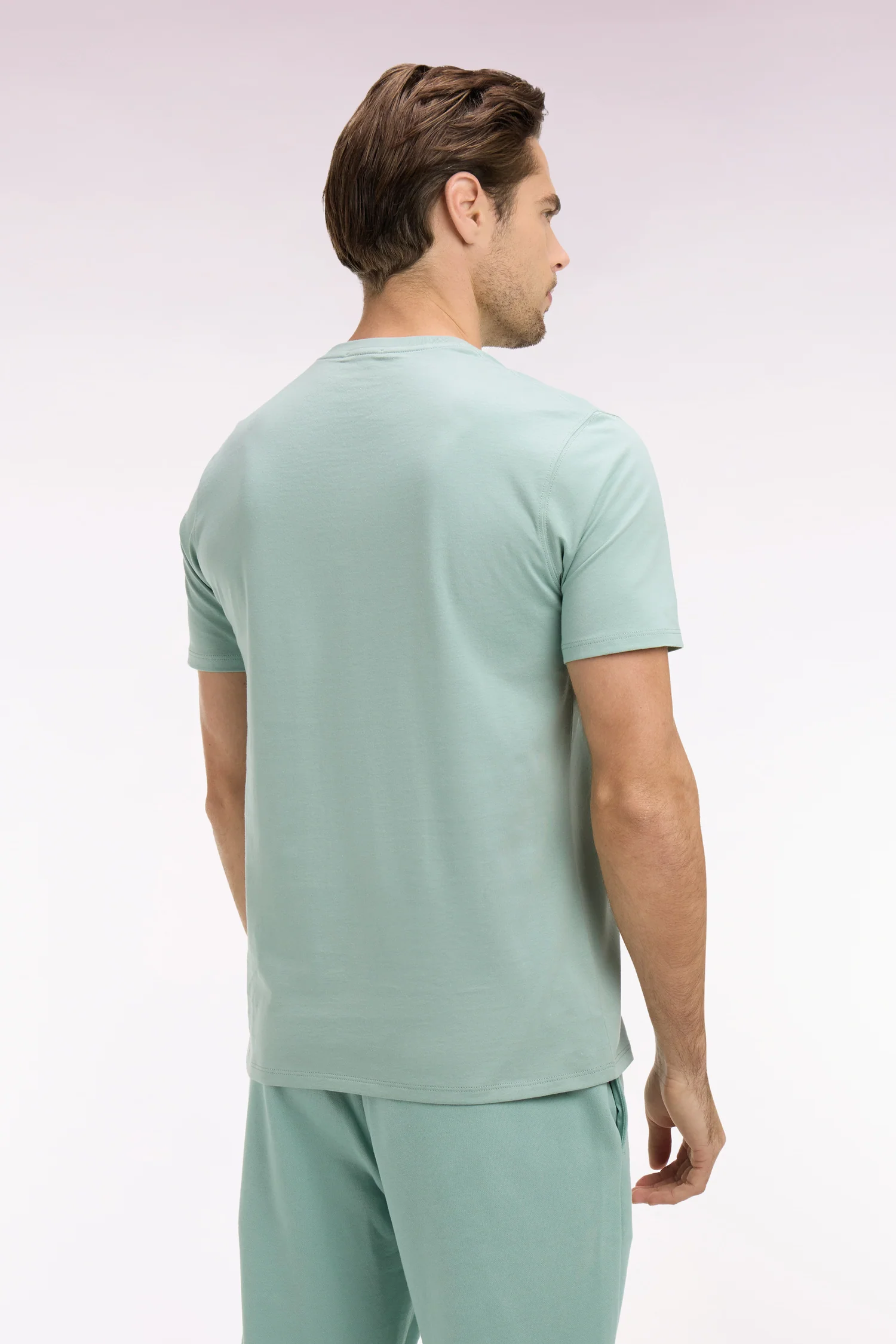 Eden Park Light Green Pima Cotton T-Shirt - Image 4