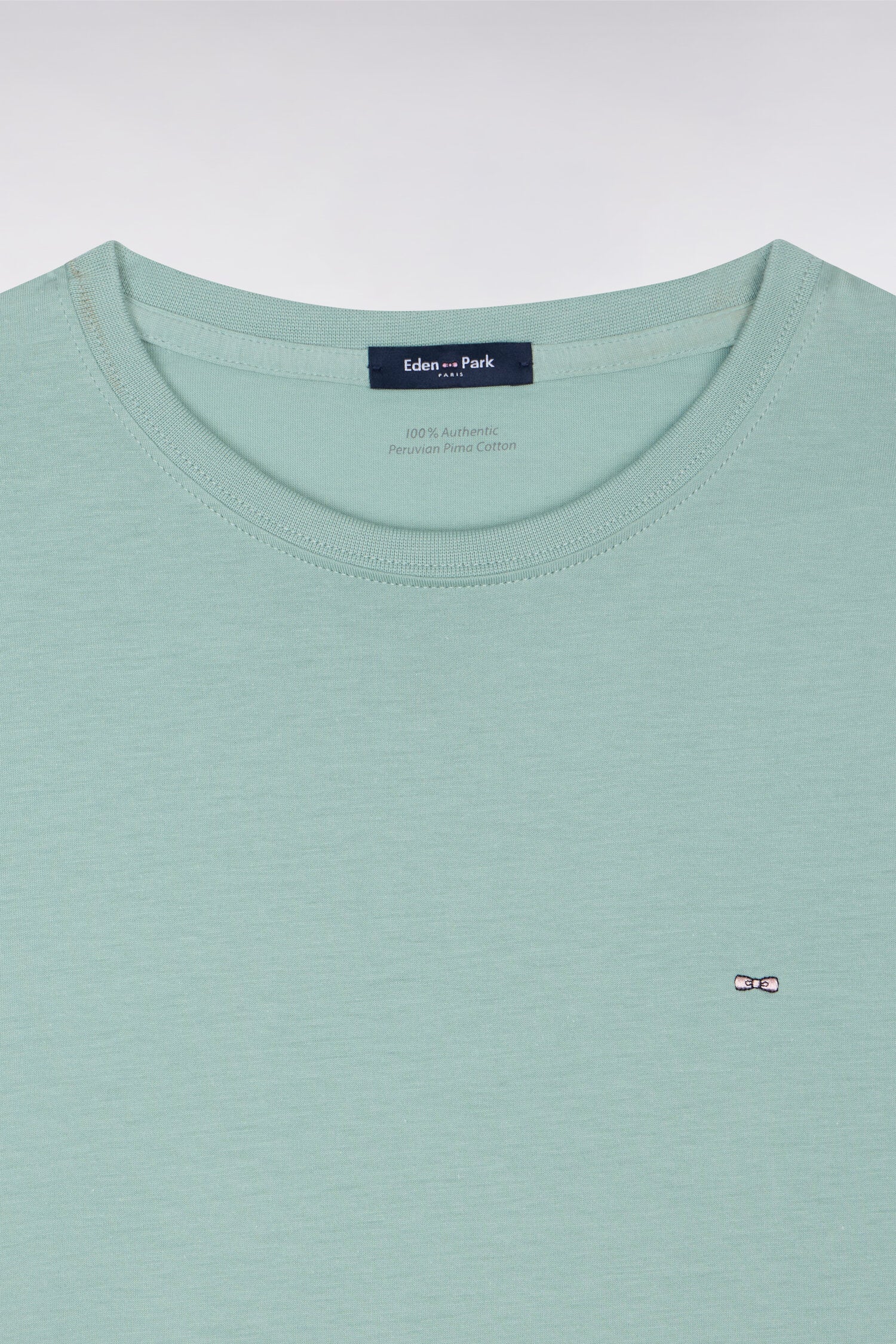 Eden Park Light Green Pima Cotton T-Shirt - Image 5