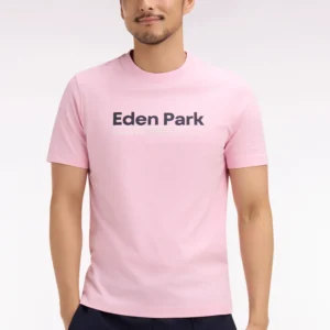 Eden Park Pink Big Logo T-Shirt