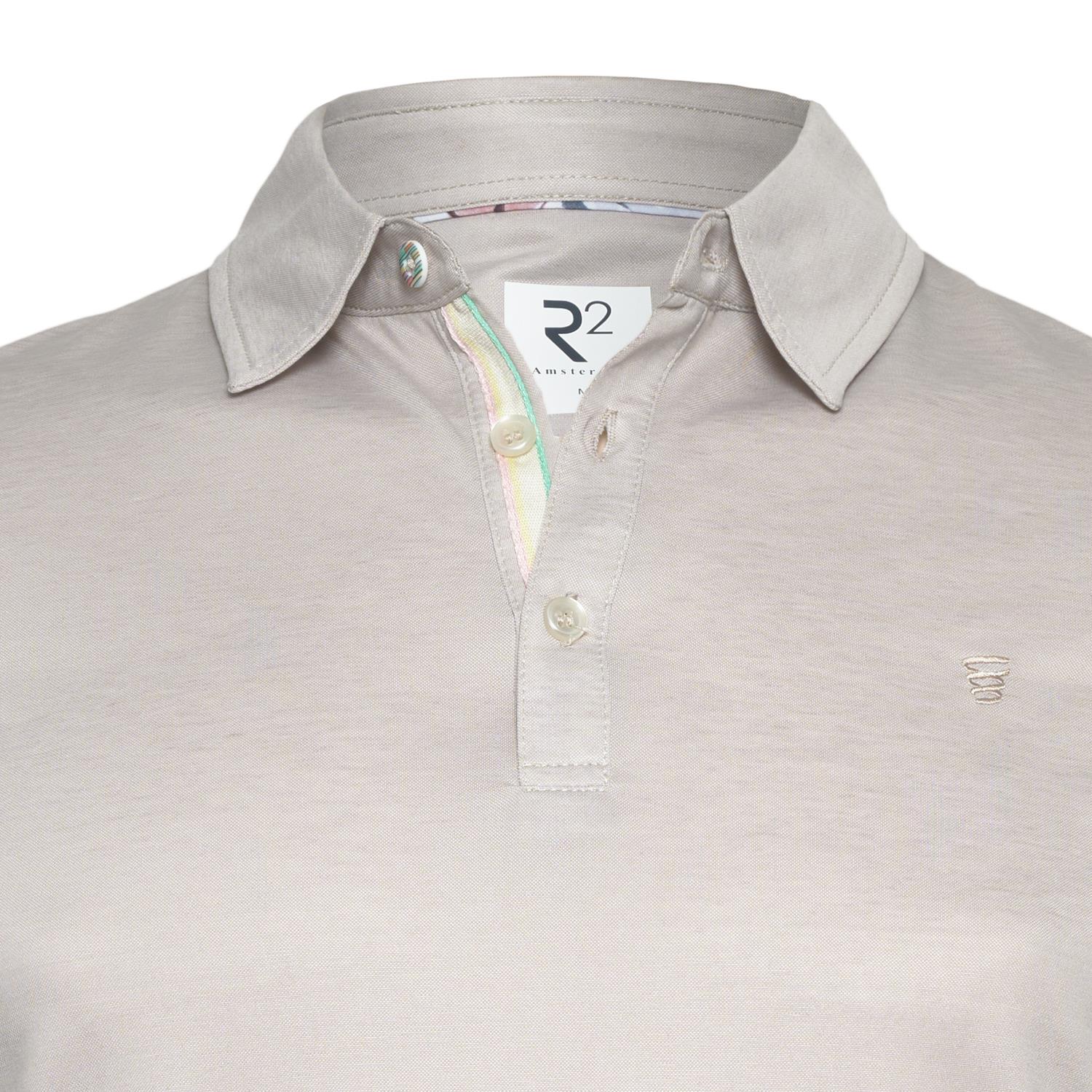 R2 Sand Cotton Linen Polo - Image 2