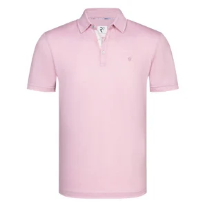 R2 Soft Pink Cotton Linen Polo