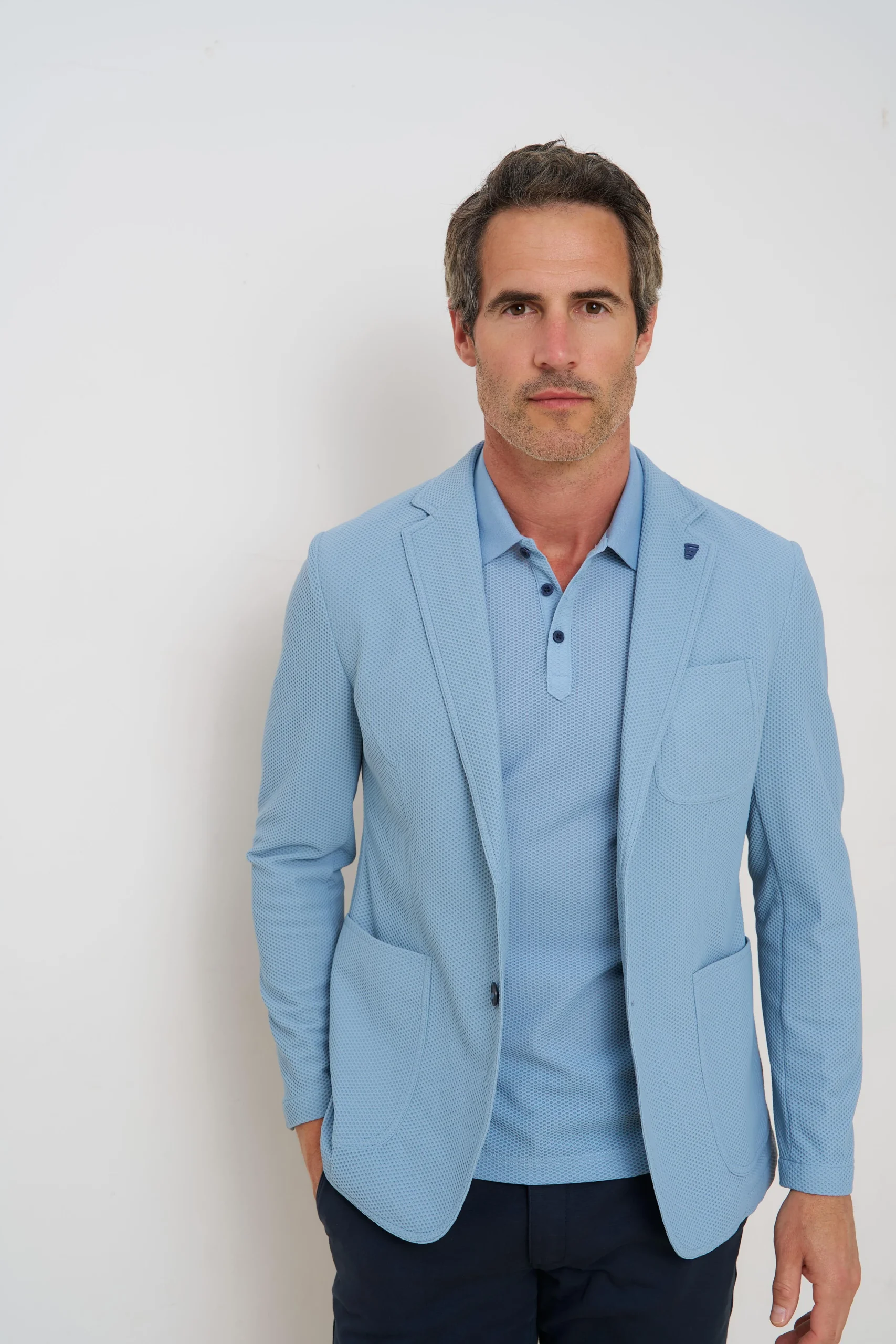 R2 Light Blue Travel Jacket