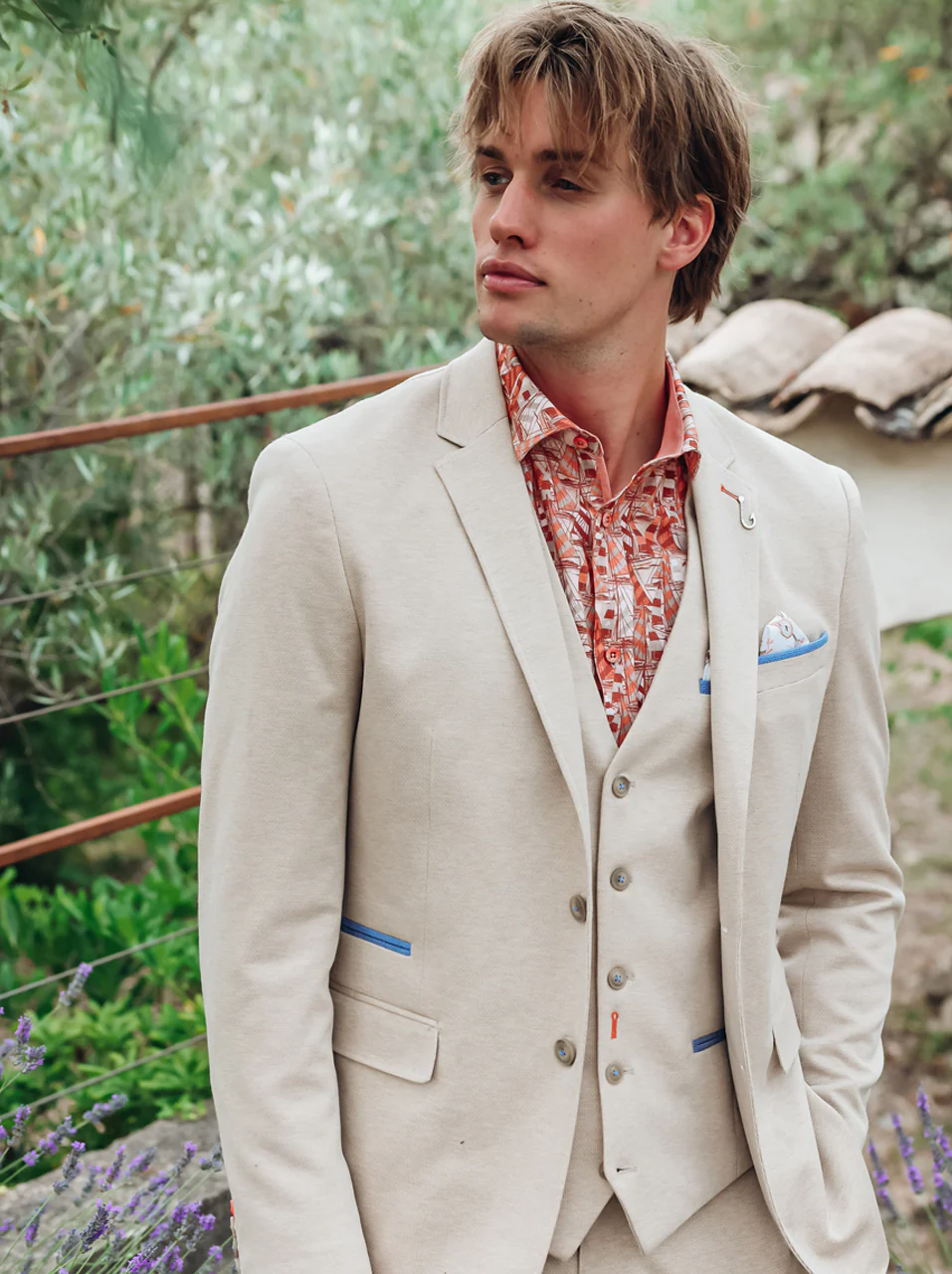 A Fish Named Fred Beige Blazer - Image 3