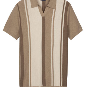 Baileys Sand Vertical Stripe, Johnny Collar