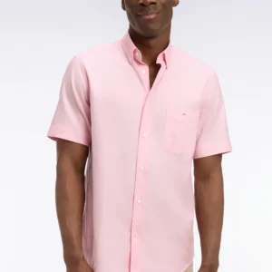 Eden Park Pink Cotton Short Sleeve Shirt