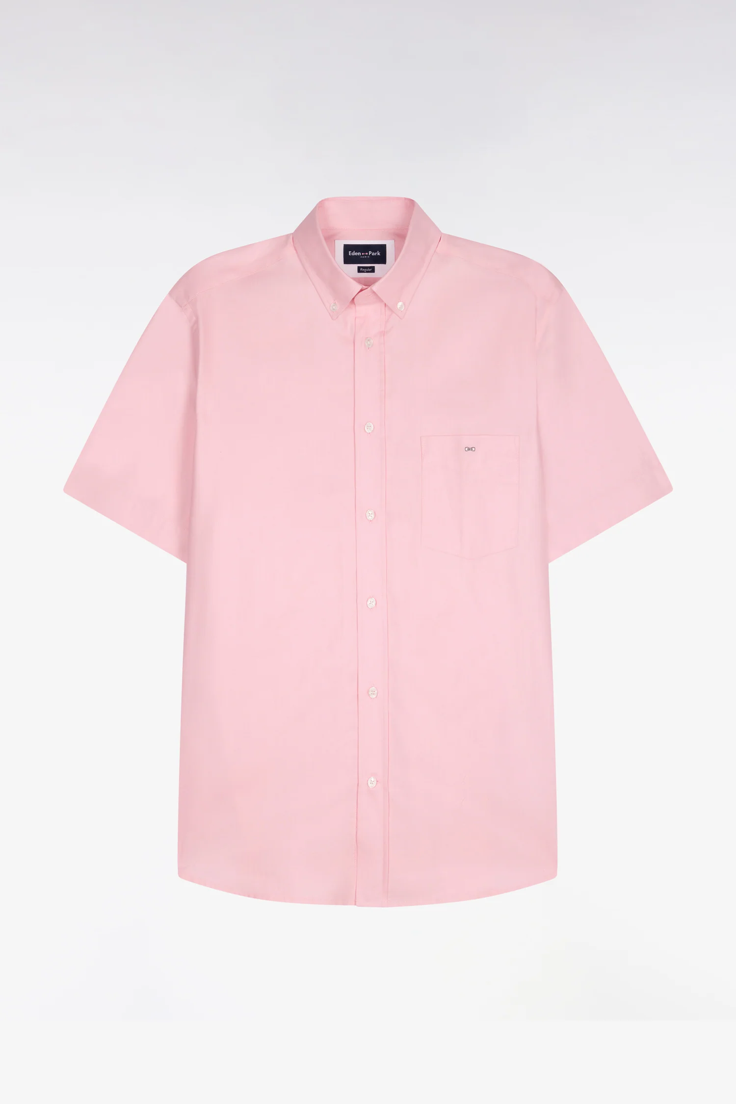 Eden Park Pink Cotton Short Sleeve Shirt - Image 5