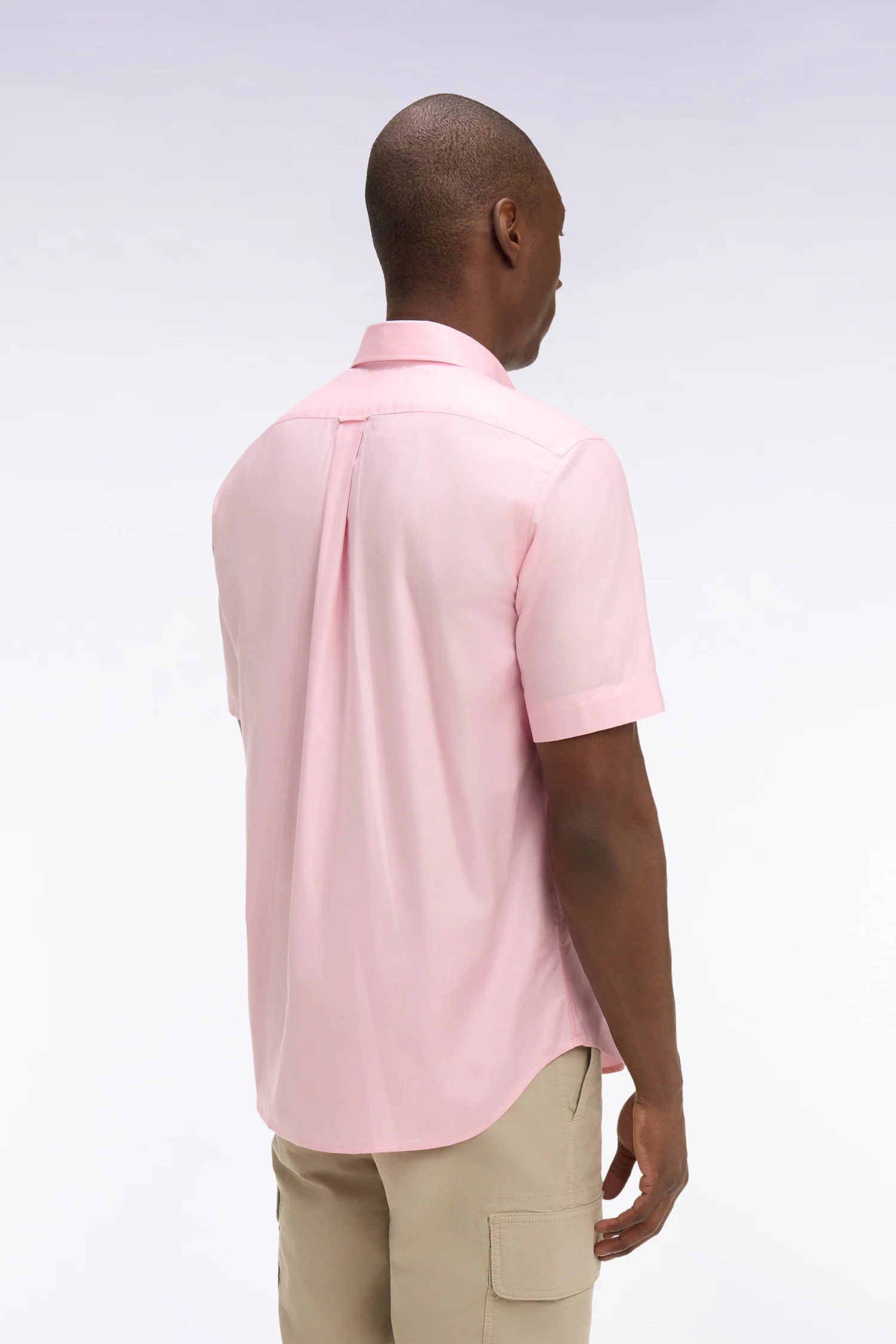 Eden Park Pink Cotton Short Sleeve Shirt - Image 4